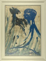 Bild 29 - 39x51 - Das Gespräch - 2018 - Öl auf Holz