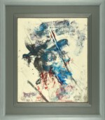 Bild 05 - 44x50,5 - die Vögel - 2018 - Öl auf Holz