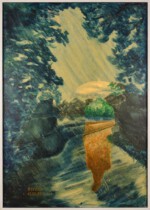 Bild 73 - 76x106 - Ein Regentag - 1987 - Öl auf Holz